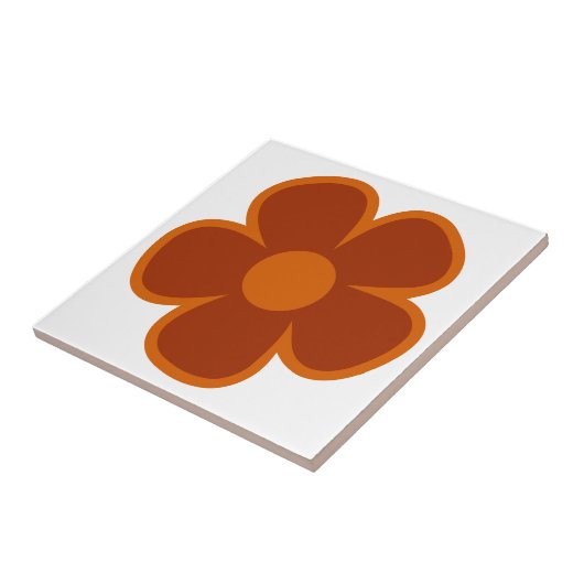 Fun and Funky 60s 70s Retro Flower タイル (側面)