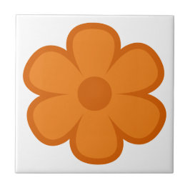 Fun and Funky 60s 70s Retro Flower Ceramic Tile タイル