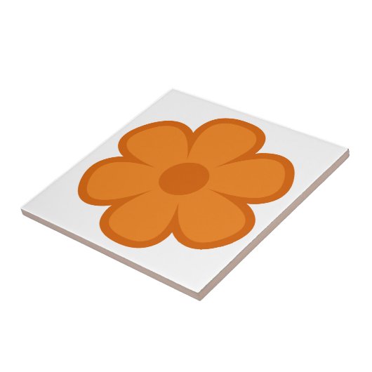 Fun and Funky 60s 70s Retro Flower Ceramic Tile タイル (側面)