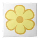 Fun and Funky 60s 70s Retro Flower Ceramic Tile タイル (正面)