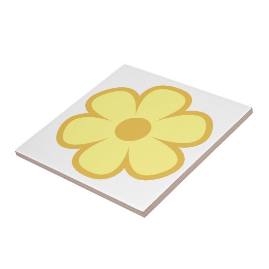 Fun and Funky 60s 70s Retro Flower Ceramic Tile タイル (側面)