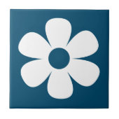 Fun and Funky 60s 70s Retro Flower Ceramic Tile タイル (正面)