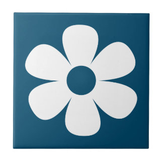 Fun and Funky 60s 70s Retro Flower Ceramic Tile タイル