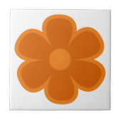 Fun and Funky 60s 70s Retro Flower Ceramic Tile タイル (正面)