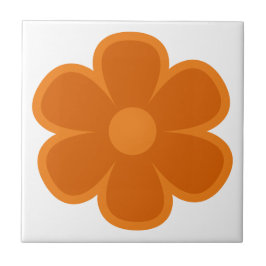 Fun and Funky 60s 70s Retro Flower Ceramic Tile タイル