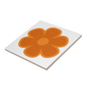 Fun and Funky 60s 70s Retro Flower Ceramic Tile タイル (側面)
