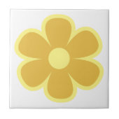Fun and Funky 60s 70s Retro Flower Ceramic Tile タイル (正面)