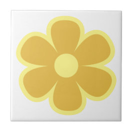 Fun and Funky 60s 70s Retro Flower Ceramic Tile タイル