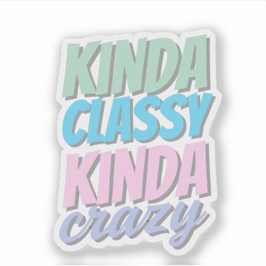 Fun and Quirky Sticker  シール (正面)