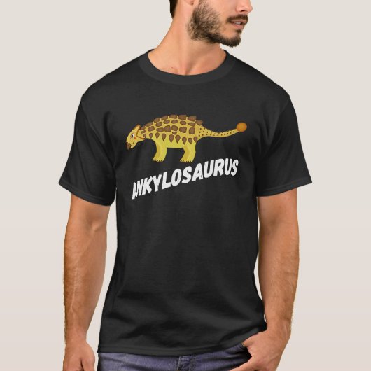 Fun Ankylosaurus Dinosaur Tシャツ (正面)