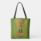 Fun Art Groovy Hippie Pen Funny Author トートバッグ (裏面)