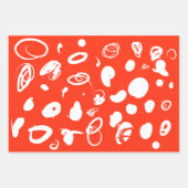Fun artistic spots design ラッピングペーパーシート (正面3)