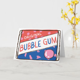 Fun as a Pack of Bubble Gum Birthday カード