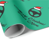 Fun automotive car steering wheel custom Christmas ラッピングペーパー (ロールコーナー)