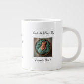 Fun Baby and Sibling photo Personalized Mug ジャンボコーヒーマグカップ (右)