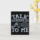 Fun Badminton Player Match Game Joke  カード (黄色い花)