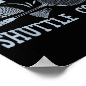 Fun Badminton Player Match Game Joke  ポスター (角)