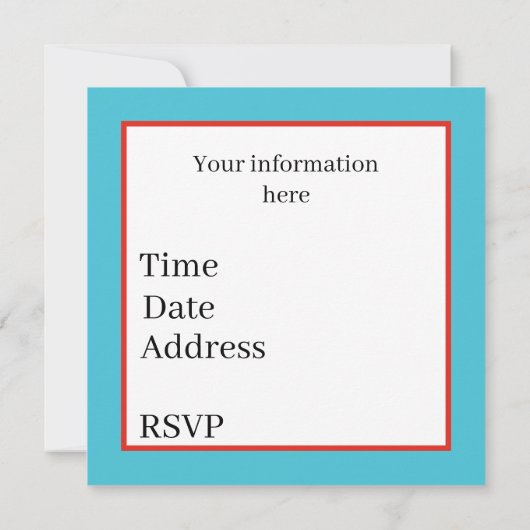 Fun beach crab party  招待状 (裏面)