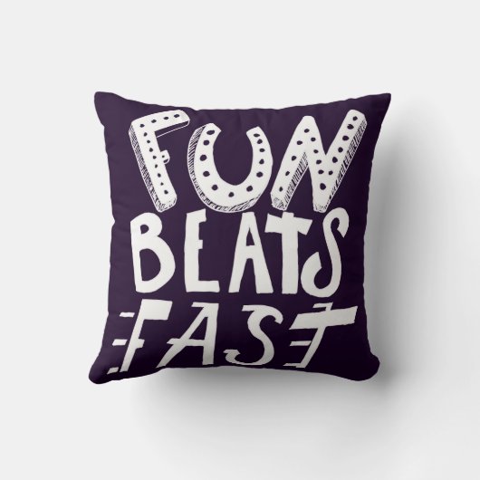 Fun Beats Fast クッション (裏面)