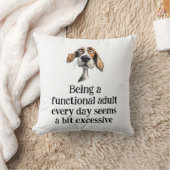 Fun Being Functional Adult Every Day Quote クッション (ブランケット)