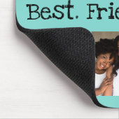 Fun Best Friends Ever 6 Photo Collage Green Black マウスパッド (コーナー)