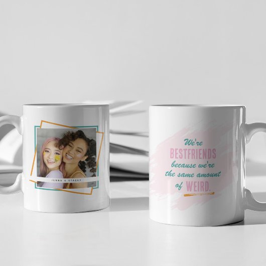 Fun Bestfriends Photo Keepsake Gift コーヒーマグカップ