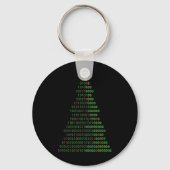 Fun Binary Christmas Tree Computer Programmers And キーホルダー (正面)