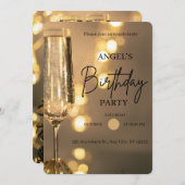 Fun Birthday Celebration Invitation 招待状 (正面/裏面)