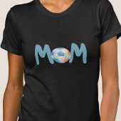 Fun Black Soccer Mom Mother's Day Watercolor  Tシャツ