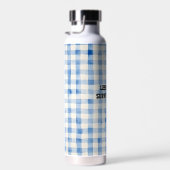 Fun Blue and White sarcastic Teachers ウォーターボトル (右面)