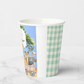 Fun Blue Safari 1st Birthday Paper cup 紙コップ (左)