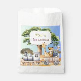 Fun Blue Safari Party フェイバーバッグ