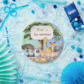 Fun Blue Safari Party ペーパープレート (パーティー)