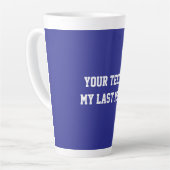 Fun Blue Sarcastic quote for teachers カフェラテマグ (左アングル)