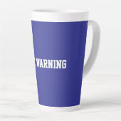 Fun Blue Sarcastic quote for teachers カフェラテマグ (右アングル)