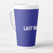 Fun Blue Sarcastic quote for teachers カフェラテマグ (左アングル)