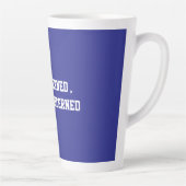 Fun Blue Sarcastic quote for teachers カフェラテマグ (右)