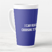 Fun Blue Sarcastic quote for teachers カフェラテマグ (左アングル)