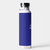 Fun Blue Sarcastic Quote Reacher Water Bottle ウォーターボトル (右面)