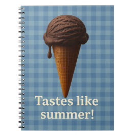 Fun Blue Spiral School Notebook ノートブック