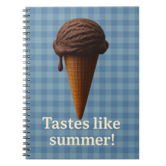 Fun Blue Spiral School Notebook ノートブック
