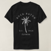 Fun Boca Raton Florida Beach Palm Tree Novelty Art Tシャツ (デザイン正面)