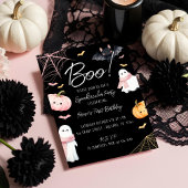 Fun Boo! Spooktacular Halloween Birthday Party 招待状