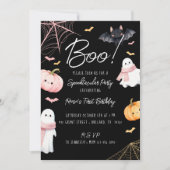 Fun Boo! Spooktacular Halloween Birthday Party 招待状 (正面)