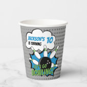 Fun Bowling Birthday Boy 紙コップ (正面)