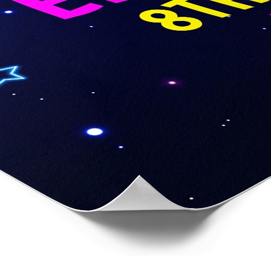 Fun Bowling Birthday Girl ポスター (角)