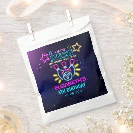 Fun Bowling Neon  Birthday Girl フェイバーバッグ