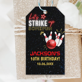 Fun Bowling party for Kids ギフトタグ