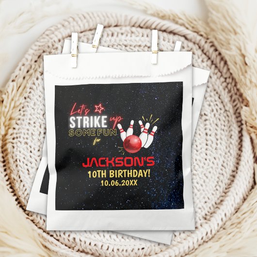 Fun Bowling party for Kids フェイバーバッグ