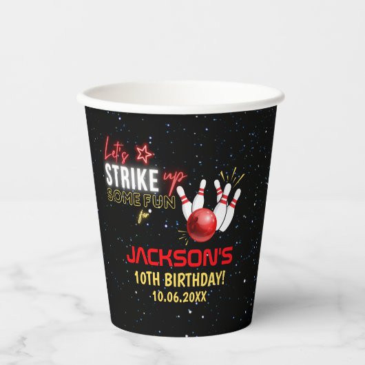 Fun Bowling party for Kids 紙コップ (正面)
